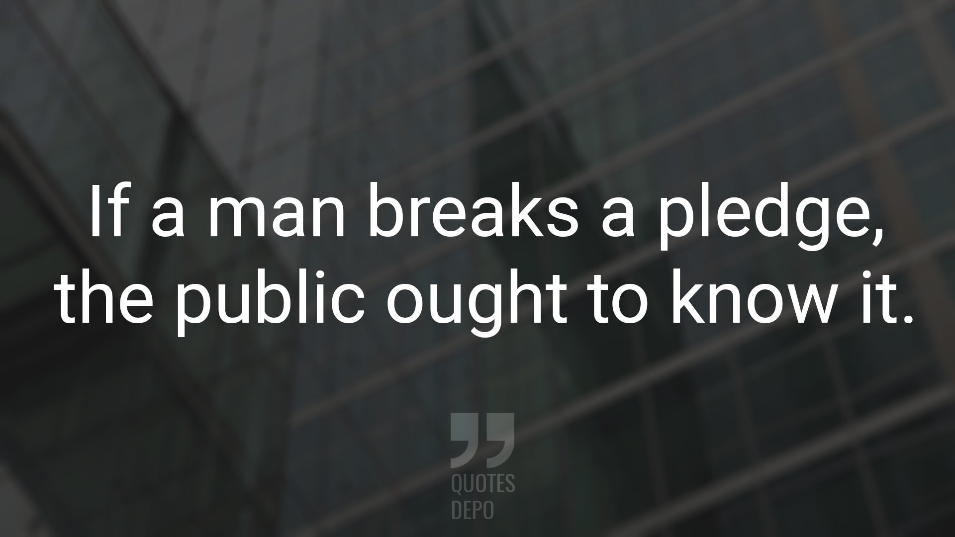 If a Man Breaks a Pledge
