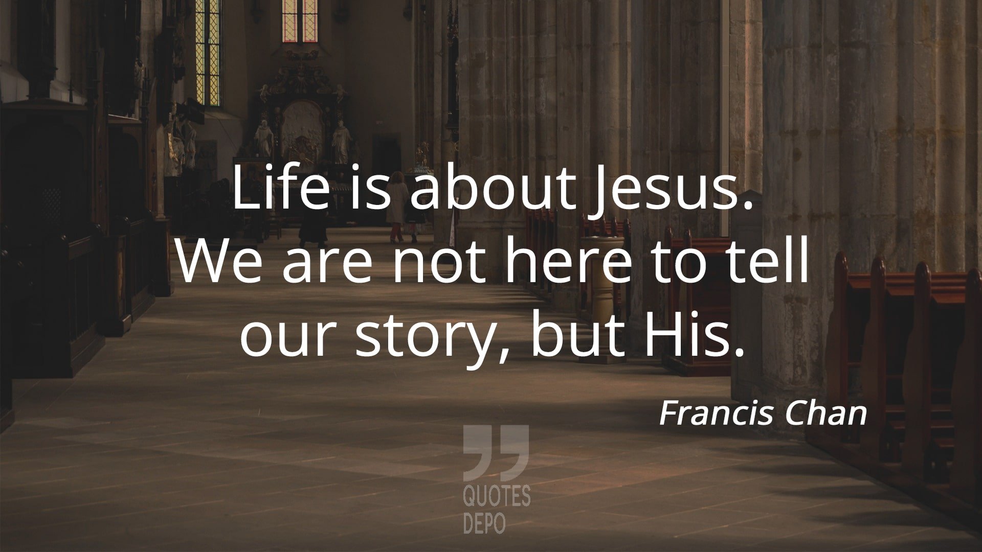 life is about jesus