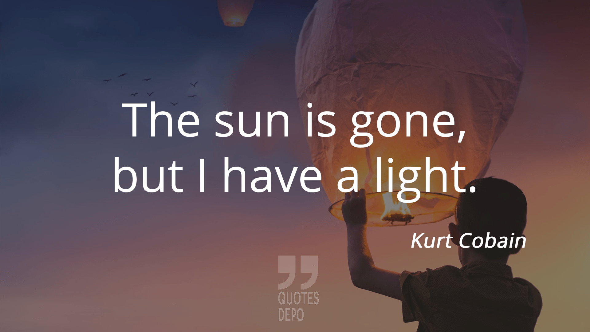 the sun is gone but i have a light - kurt cobain quotes