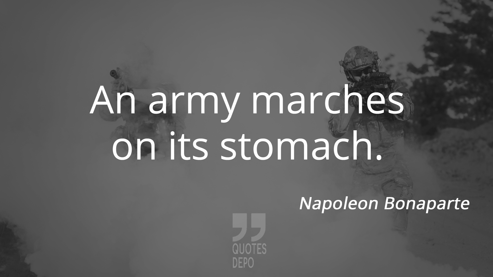 an army marches on its stomach - napoleon bonaparte quotes