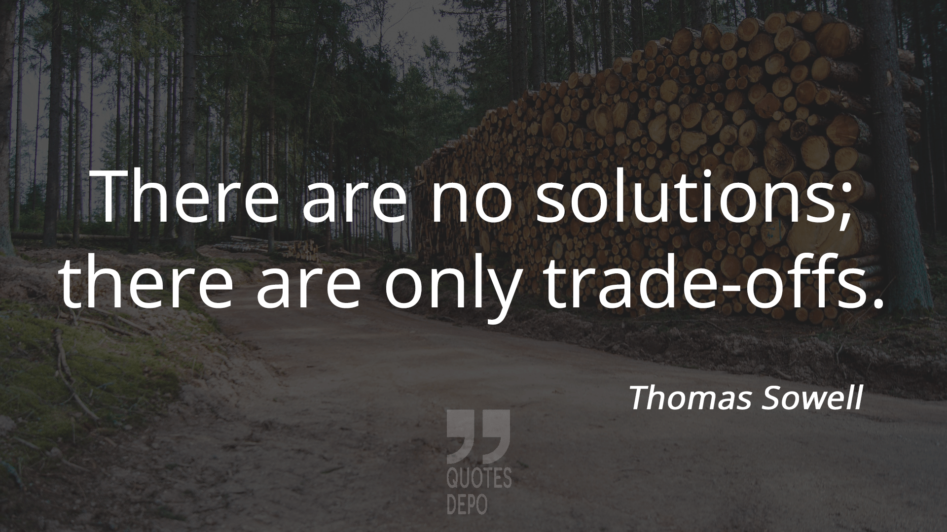 there are no solutions; there are only trade-offs - Thomas Sowell Quotes
